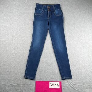 Natalia Stretch Jeans Womens Size 8 Blue Distressed Stretch